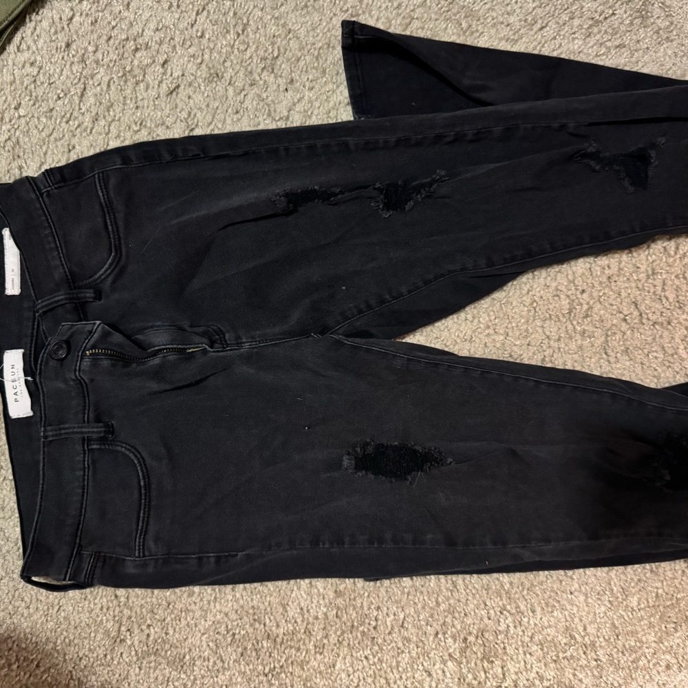 PacSun Black Ripped Skinny Jeans